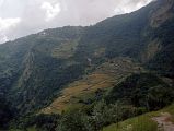04 Looking Back At Chomrong And The Thousands Of Steps To Descend To The Bridge On The Trek To Annapurna Sanctuary